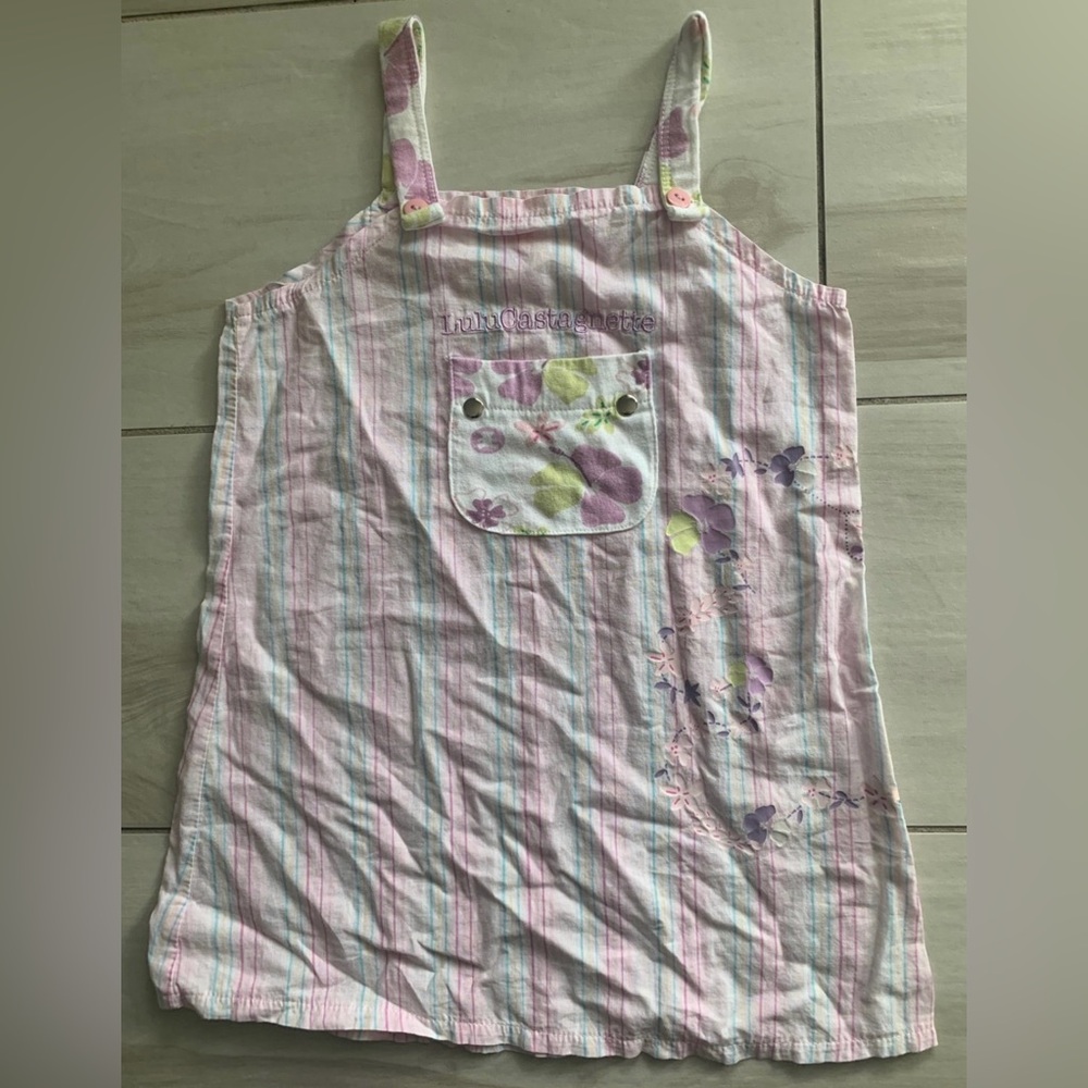 Lulu Castagnette toddler girl sleeveless dress sz. 3A (3T) or 94cm.